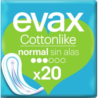 Pensos Higiénicos Ultra sem Abas Normal embalagem 20 unidades - Evax Cottonlike