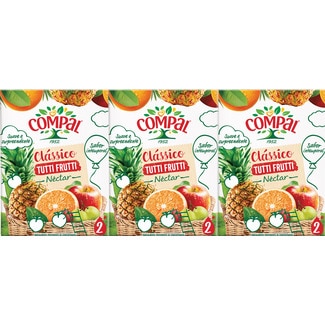 Néctar de Tutti Frutti Clássico Pack 3 embalagem 200 ml cl - Compal