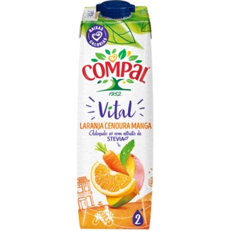 Néctar Laranja Cenoura Manga Vital embalagem 1 L - Compal