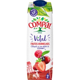 Néctar Frutos Vermelhos Vital embalagem 1 L - Compal