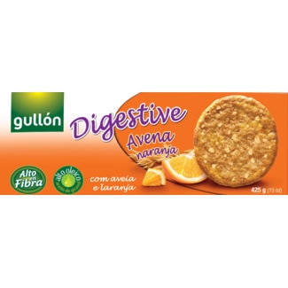 Bolachas Digestivas de Aveia e Laranja embalagem 425 g - Gullón