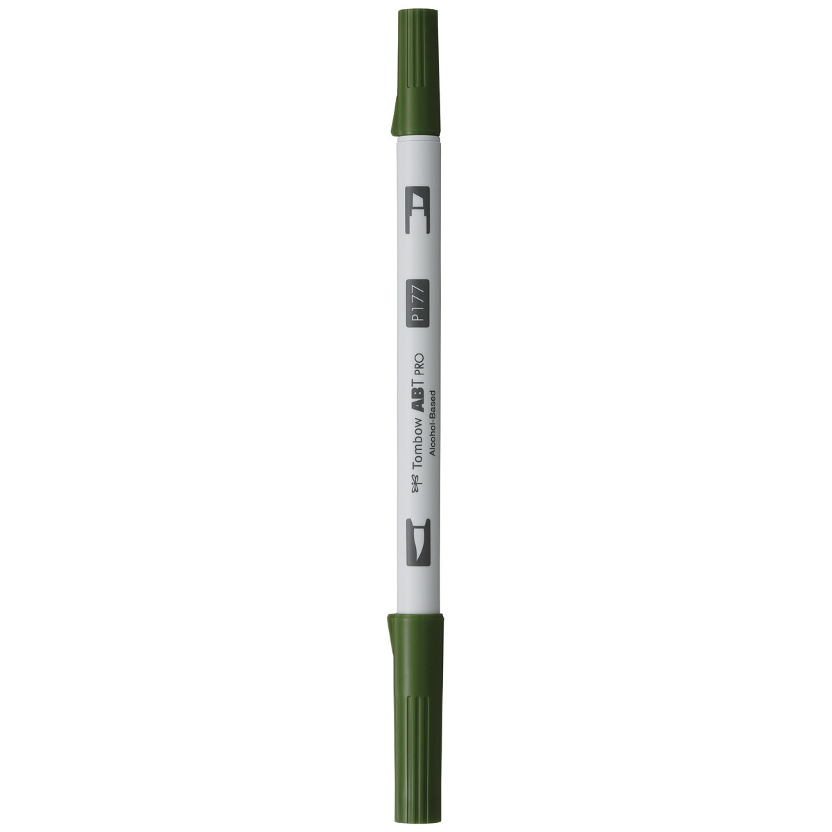 Rotulador Dual Brush ABT PRO Base Alcohol Doble Punta Tombow Dark Jade 177 Jade-1