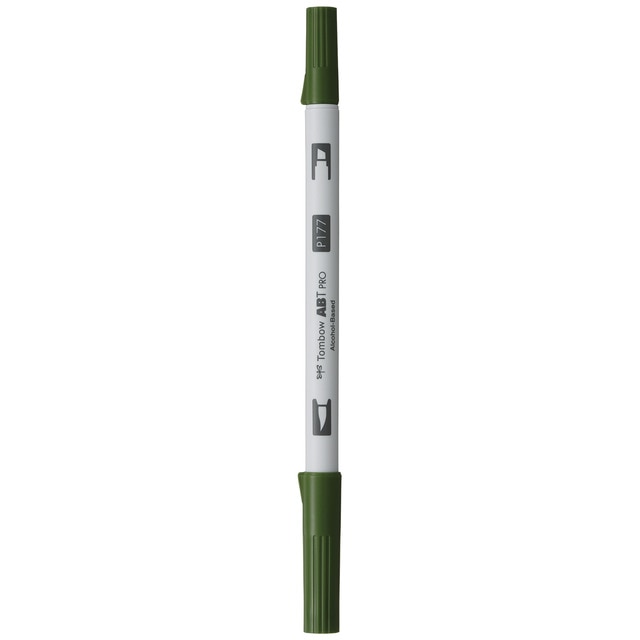 Imagen 0 de Rotulador Dual Brush ABT PRO Base Alcohol Doble Punta Tombow Dark Jade 177