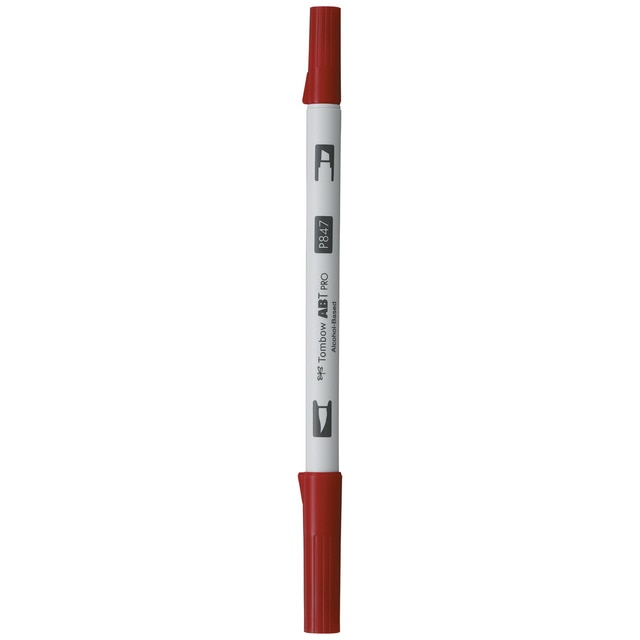 Imagen 0 de Rotulador Dual Brush ABT PRO Base Alcohol Doble Punta Tombow Crimsom 847