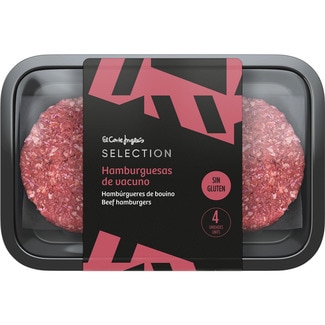hamburguesas de vacuno sin gluten 4 unidades bandeja 400 g - El Corte Ingles Selection