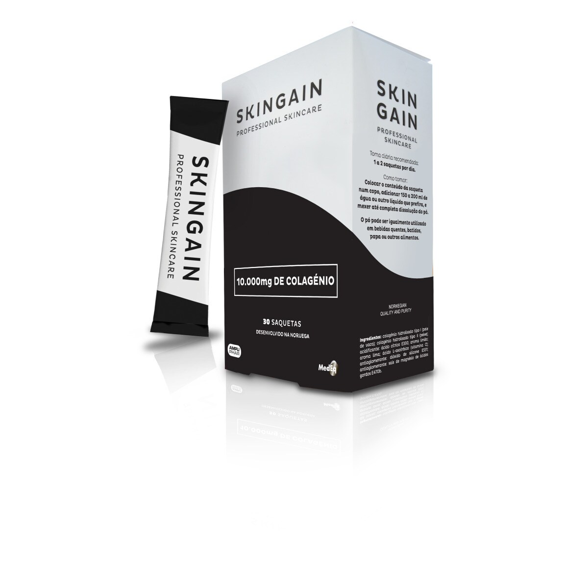 Suplemento Alimentar Skingain em Pó - 30 saquetas 1