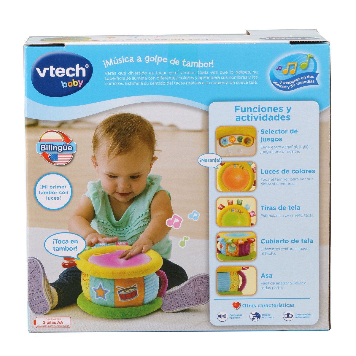 Tambor luces mágicas Bilingüe Activity musical bebé VTech Baby · VTech ...