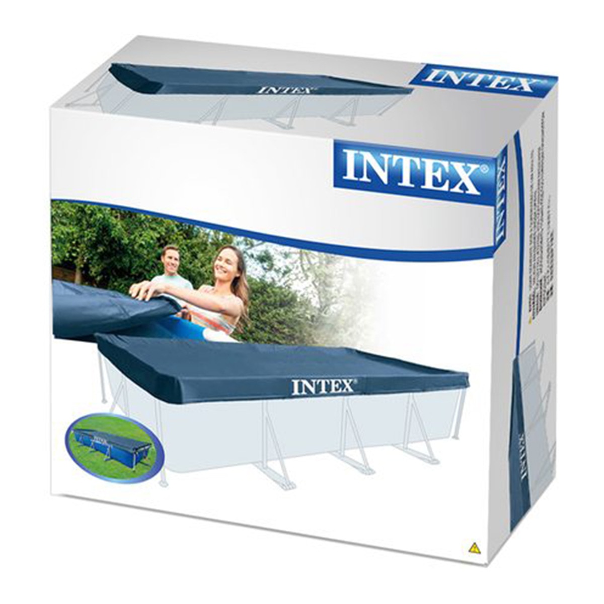 Cobertor Rectangular Piscinas Small y Prisma Frame 460 x 226 cm Gris-3