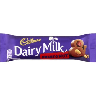 Chocolate com Frutas e Nozes embalagem 49 g - Cadbury Dairy Milk