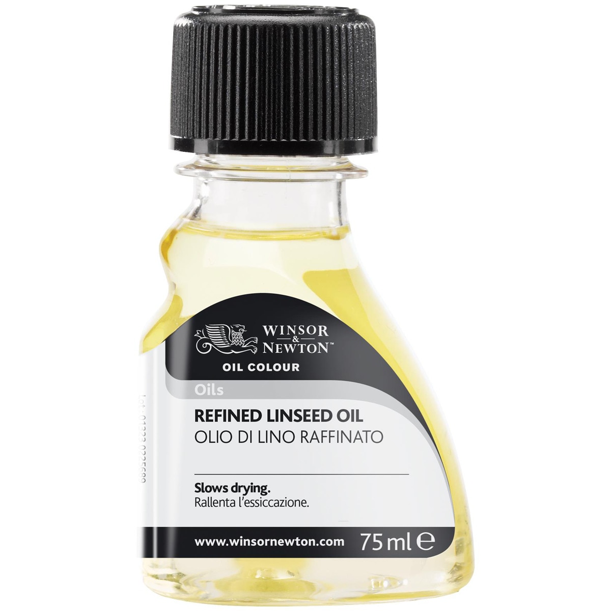 Aceite Linaza Refinado En Bote Plástico De 75 Ml Winsor&Newton 1