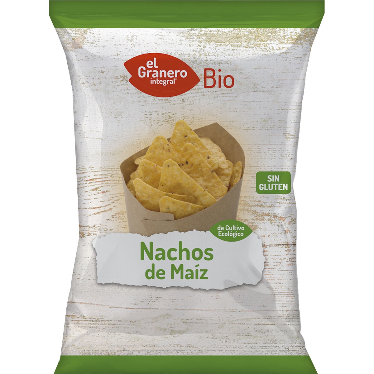 Bio nachos de maíz sabor natural ecológicos y sin gluten bolsa 125 g