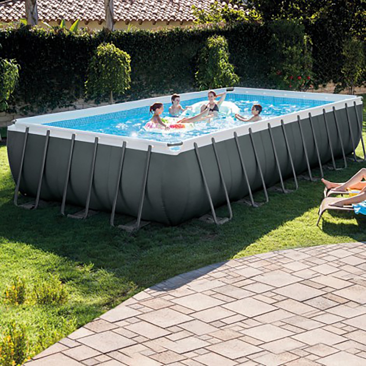 Piscina desmontable Ultra Frame XTR 732 x 366 x 132 cm Gris-2