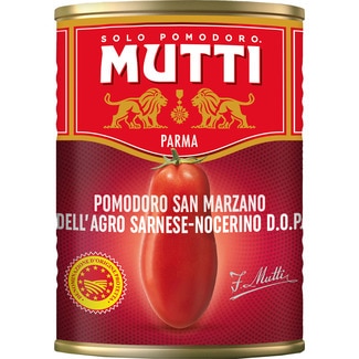 tomate pelado D.O.P San Marzano lata 250 g neto escurrido - Mutti