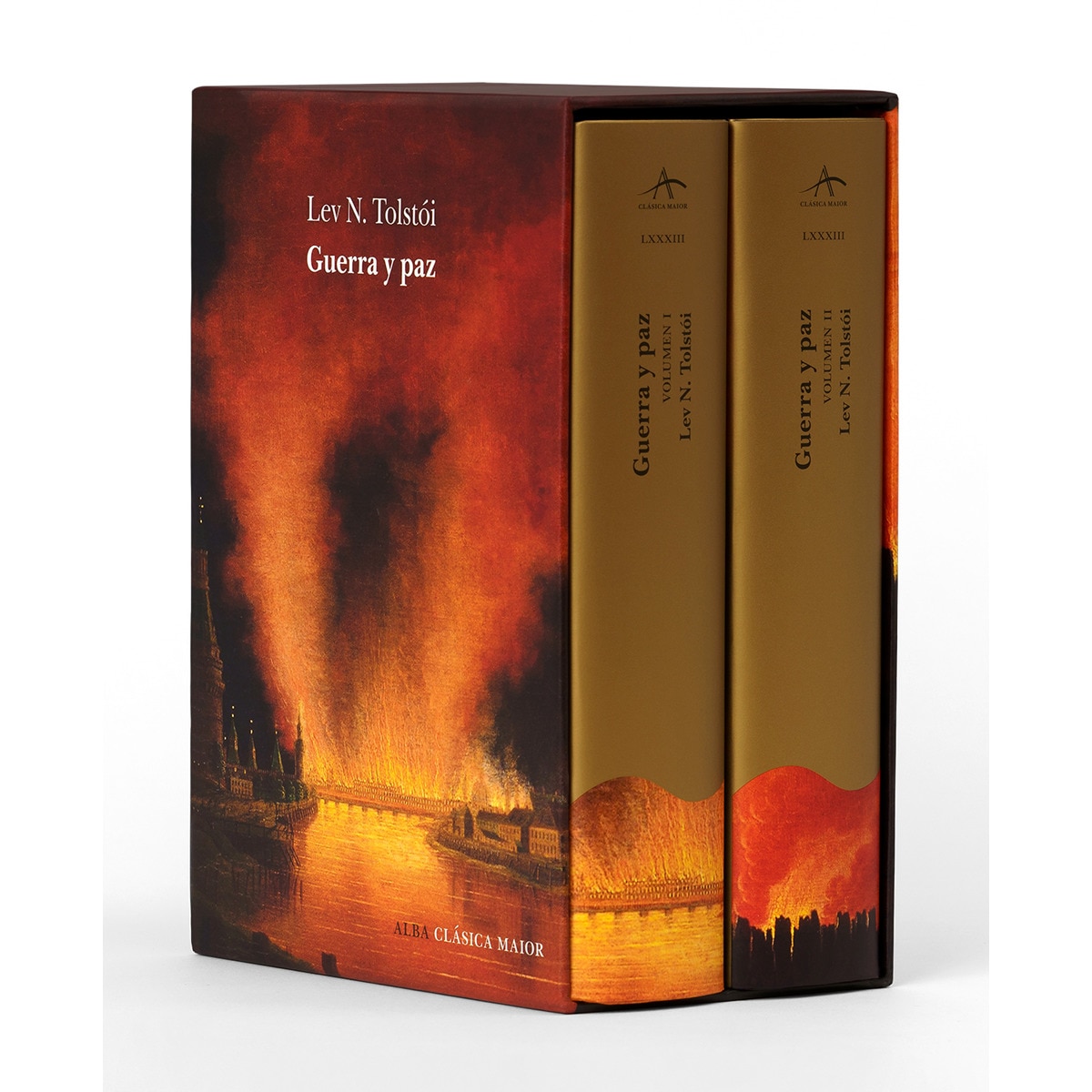 Imagen 0 de Guerra y paz (estuche con dos volúmenes) (Tapa dura)