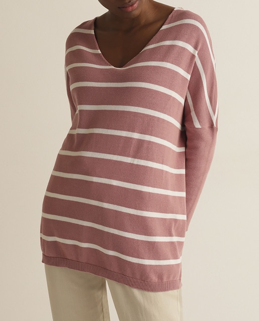 Imagen 0 de Jersey Mujer Oversize Rayas