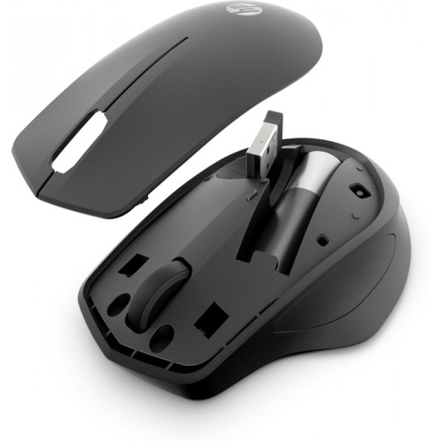 Rato Silencioso sem Fios HP 280M - Preto Preto-4