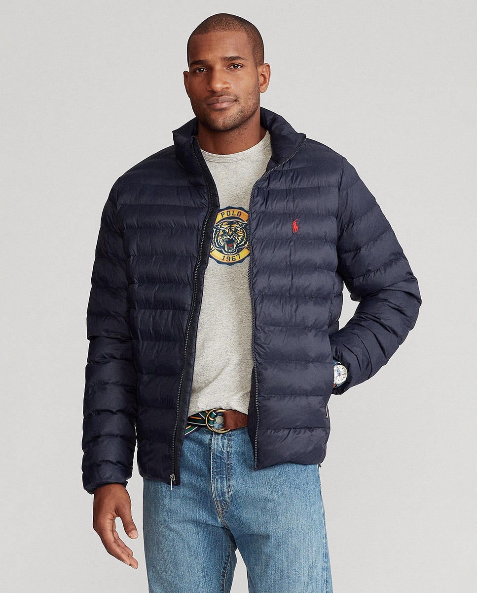 Cazadora de hombre azul marino termopluma nylon reciclado tallas grandes ·  Polo Ralph Lauren · El Corte Inglés
