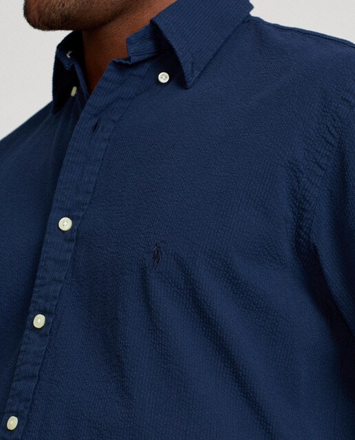 Camisa manga corta de hombre regular azul marino tallas grandes · Polo  Ralph Lauren · El Corte Inglés
