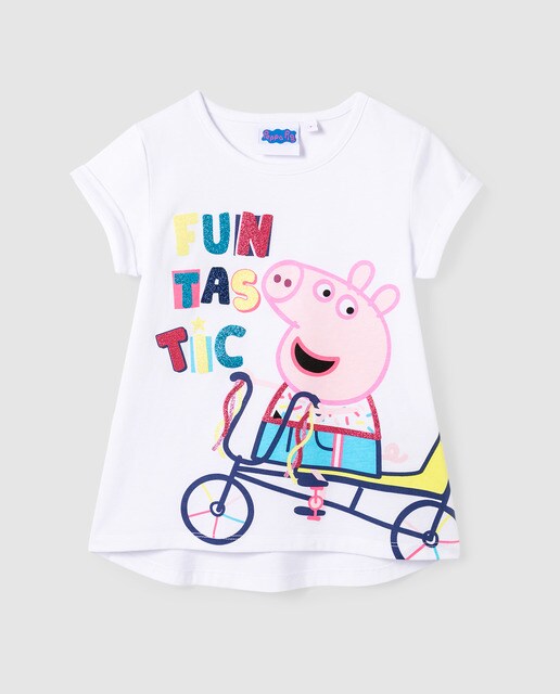 Camiseta de niña manga corta Peppa Pig