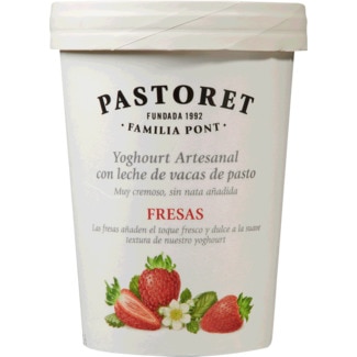 Iogurte Artesanal com Morango embalagem 500 g - Pastoret