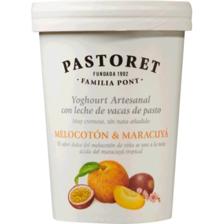 Iogurte Artesanal com Pêssego e Maracujá embalagem 500 g - Pastoret