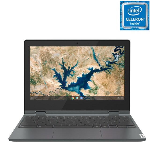 Portátil LENOVO - Convertible 2 En 1 IdeaPad Flex 3 Chromebook 11IGL05, Intel Celeron, 8GB, 128GB SSD