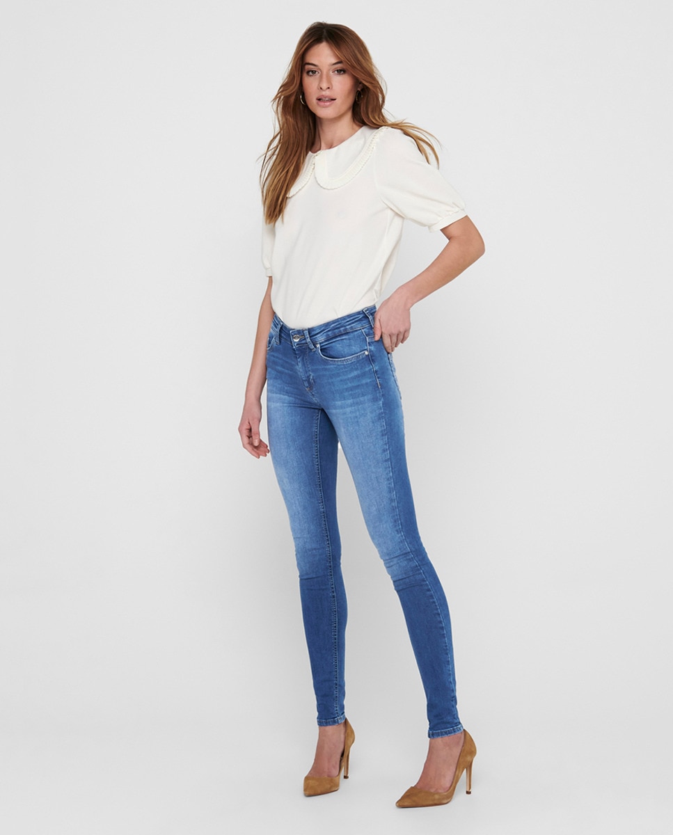 Jean cigarette à taille normale