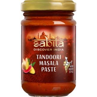 Pasta Masala Tandoori Picante frasco 125 g - Sabita