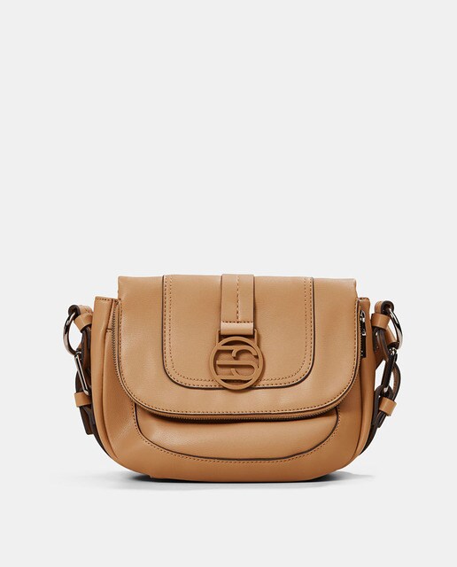 Bandolera de mujer Esprit en camel con solapa · Esprit · El Corte Inglés