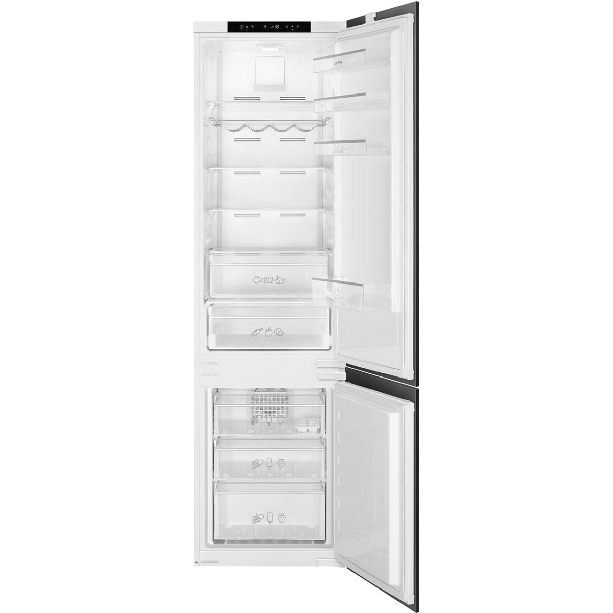 Frigorífico Combinado Encastrável Smeg Universal C8194TNE Total No Frost com Dobradiças à Direita e de 193,5 cm - Branco Branco-1