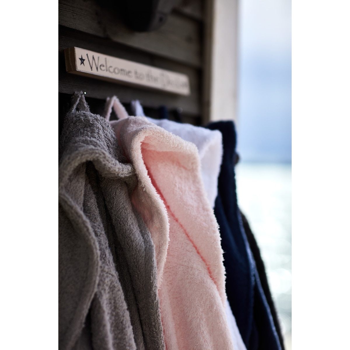 Albornoz unisex algodón y poliéster 400 gr/m2 Icons Lexington - Rosa S Rosa-2