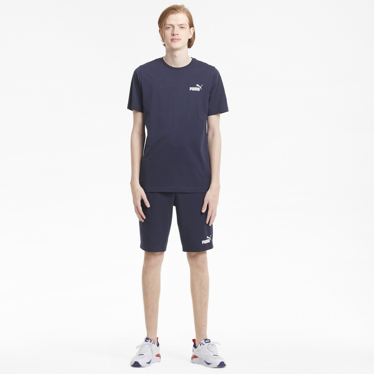 T-shirt Ess Small Logo Azul-marinho-5