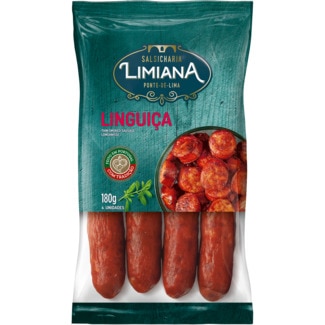 Linguiça unidade 180 g - Salsicharia Limiana