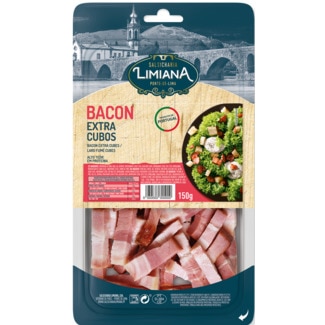 Bacon Extra em Cubos embalagem 150 g - Salsicharia Limiana