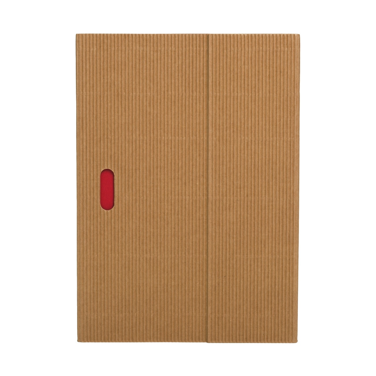 Imagem 0 de Bloco Ondulado A5 de Linhas Paper-Oh natural e vermelho