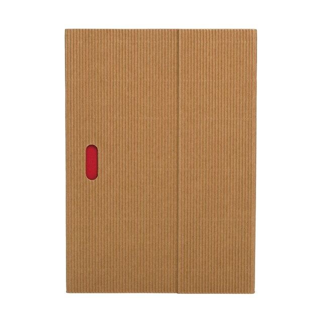 Imagem 0 de Bloco Ondulado A5 de Linhas Paper-Oh natural e vermelho