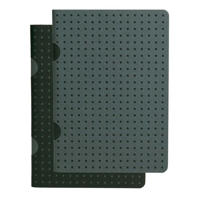 Imagen 0 de Pack 2 Libretas Cahier Círculo B7 Cuadriculada Paper-Oh Negro y Gris / Gris y Negro