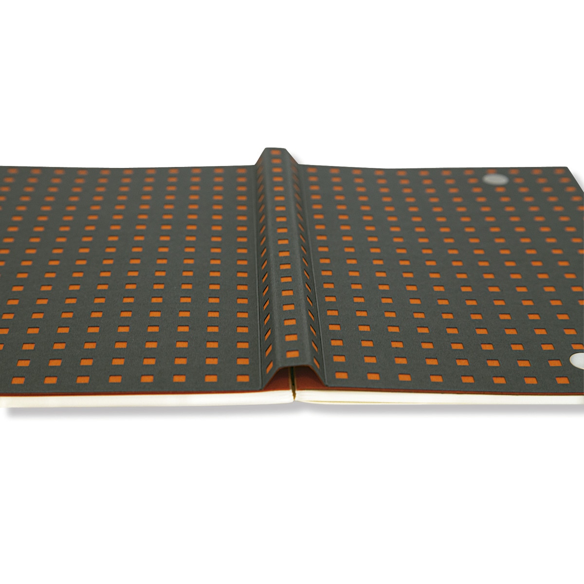 Bloco de linhas A4 Quadrado cinzento e laranja Cinzento / Laranja-4