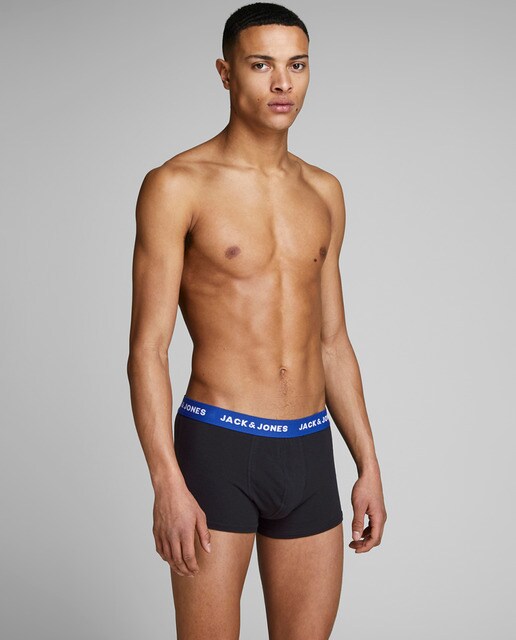 Pack de 5 boxers de punto de hombre azul · Jack \u0026 Jones · El Corte Inglés