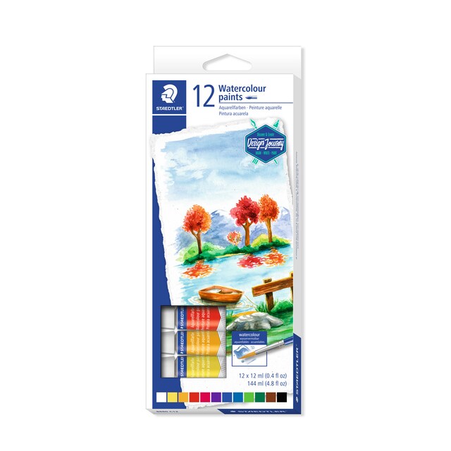 Imagen 0 de Pack con 12 Tubos de Acuarelas Staedtler Colores Surtidos