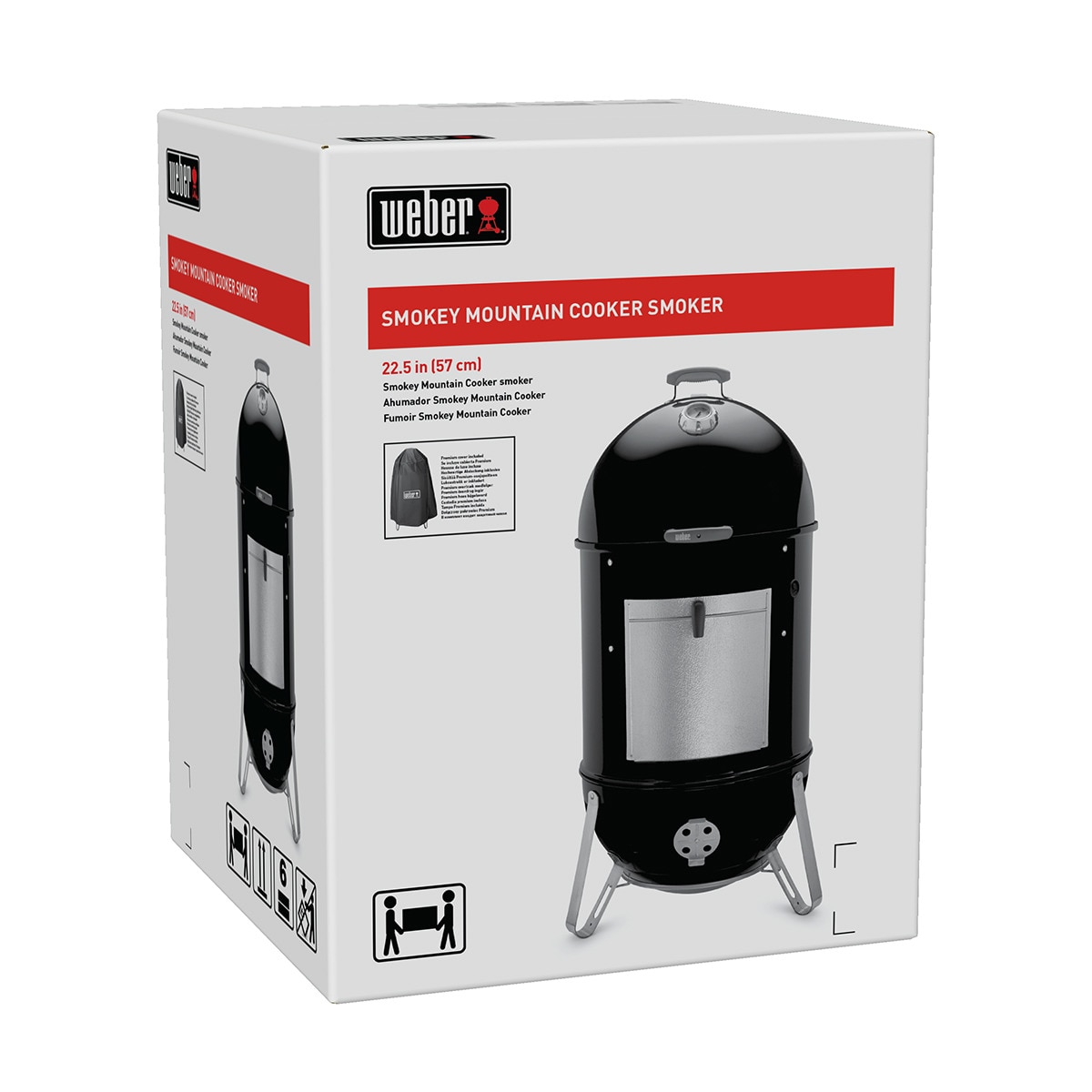 Barbecue de Carvão Smokey Mountain Cooker XL Preto-7