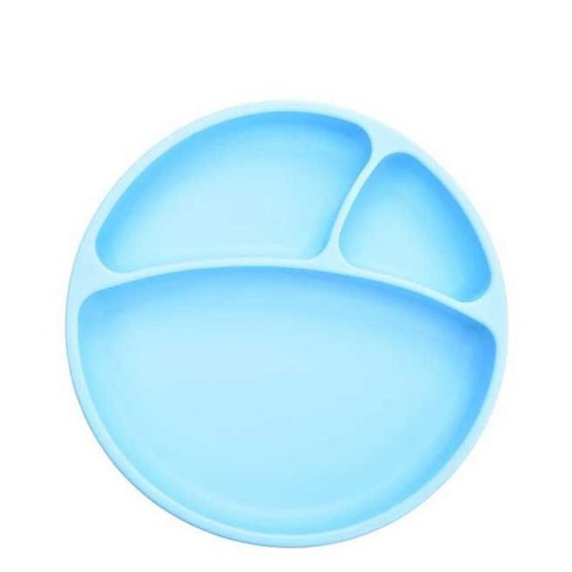 Imagem 0 de Prato com Divisórias Silicone 6m+ Azul Minikoioi