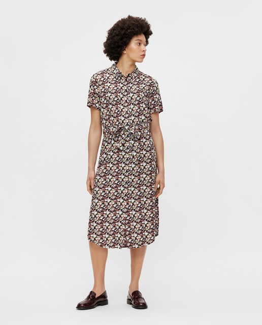 Vestido camisero manga corta · Pieces · El Corte Inglés
