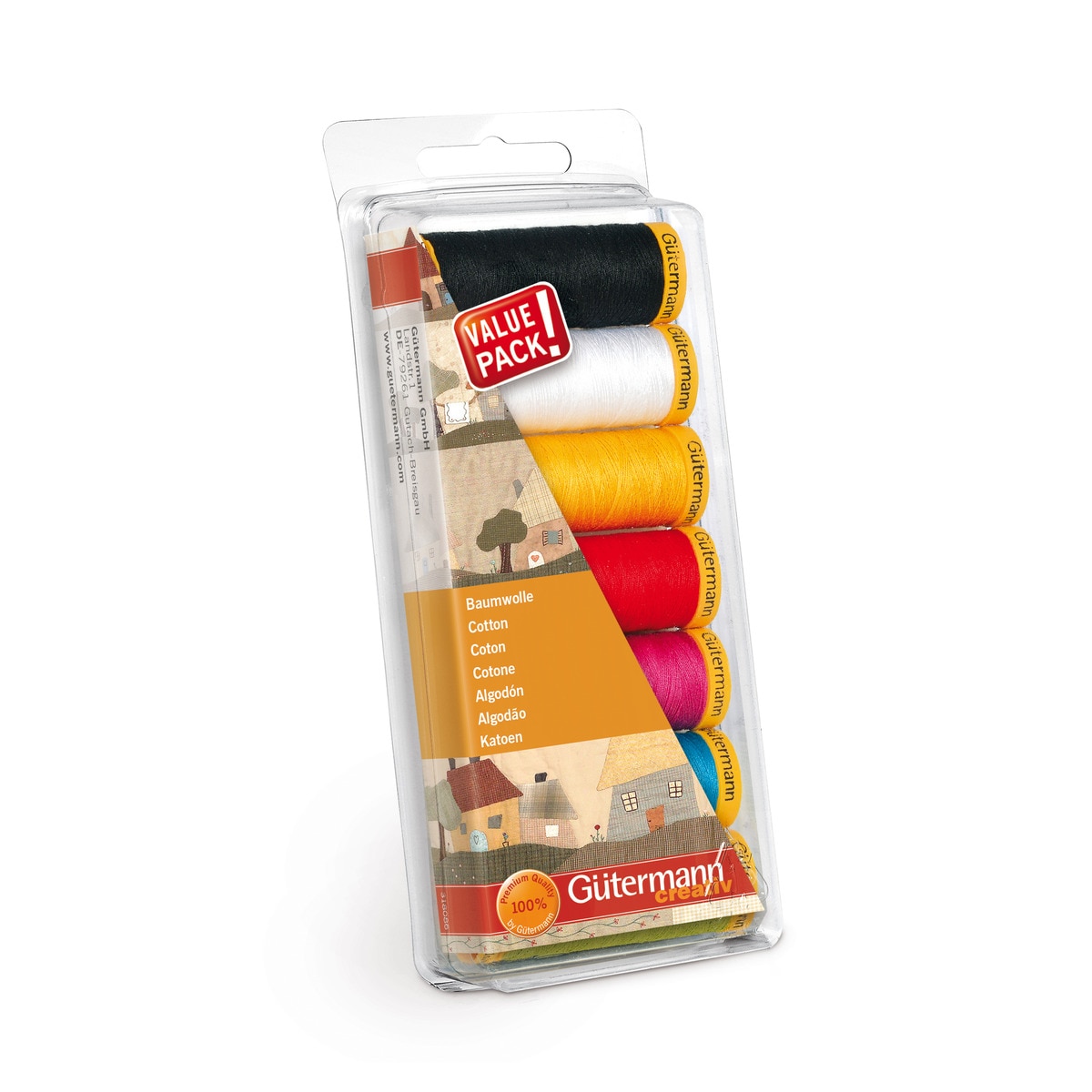 Set de 7 bobinas de hilo para patchwork surtido 1 Coselotodo Gütermann Multicolor-1