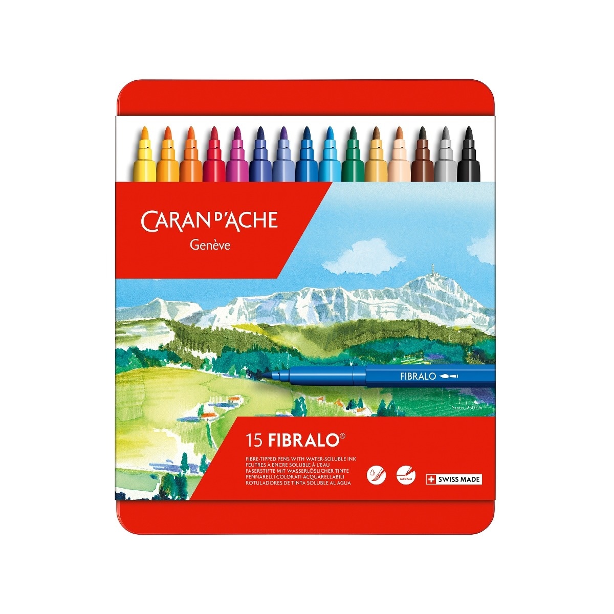 Imagem 0 de Marcadores Fibralo, 15 cores