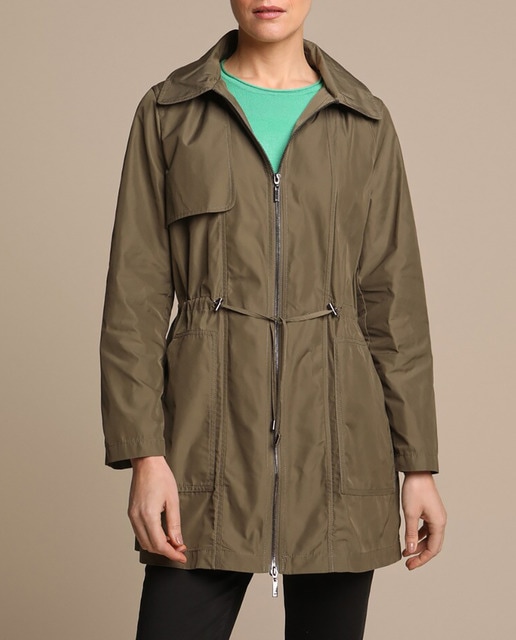 Imagen 0 de Impermeable largo de mujer con cordón en la cintura