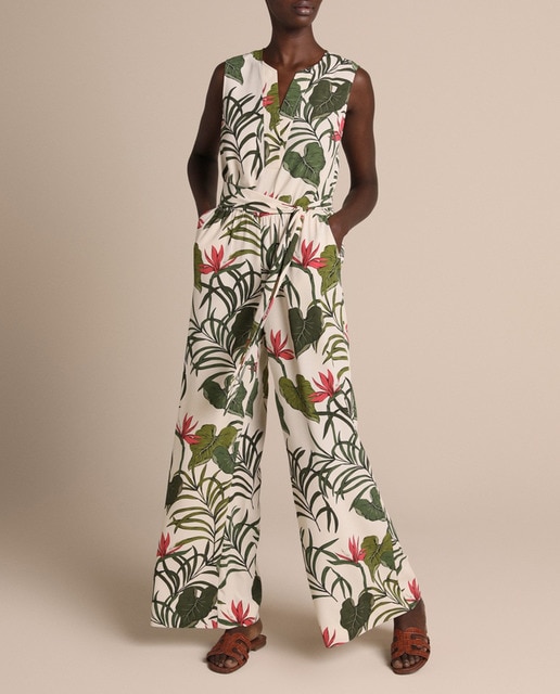 Imagen 0 de Mono largo de mujer con estampado floral