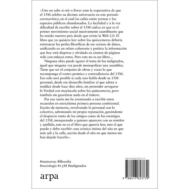 Imagem 0 de Memorias y libelos del 15m(Tapa blanda)