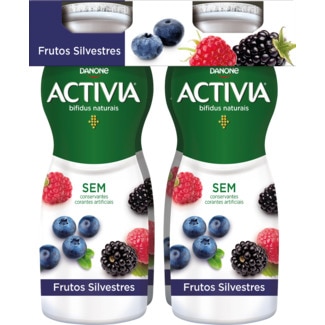 Bifidus Líquido de Frutos Silvestres Pack 4 unidades embalagem 160 g - Activia