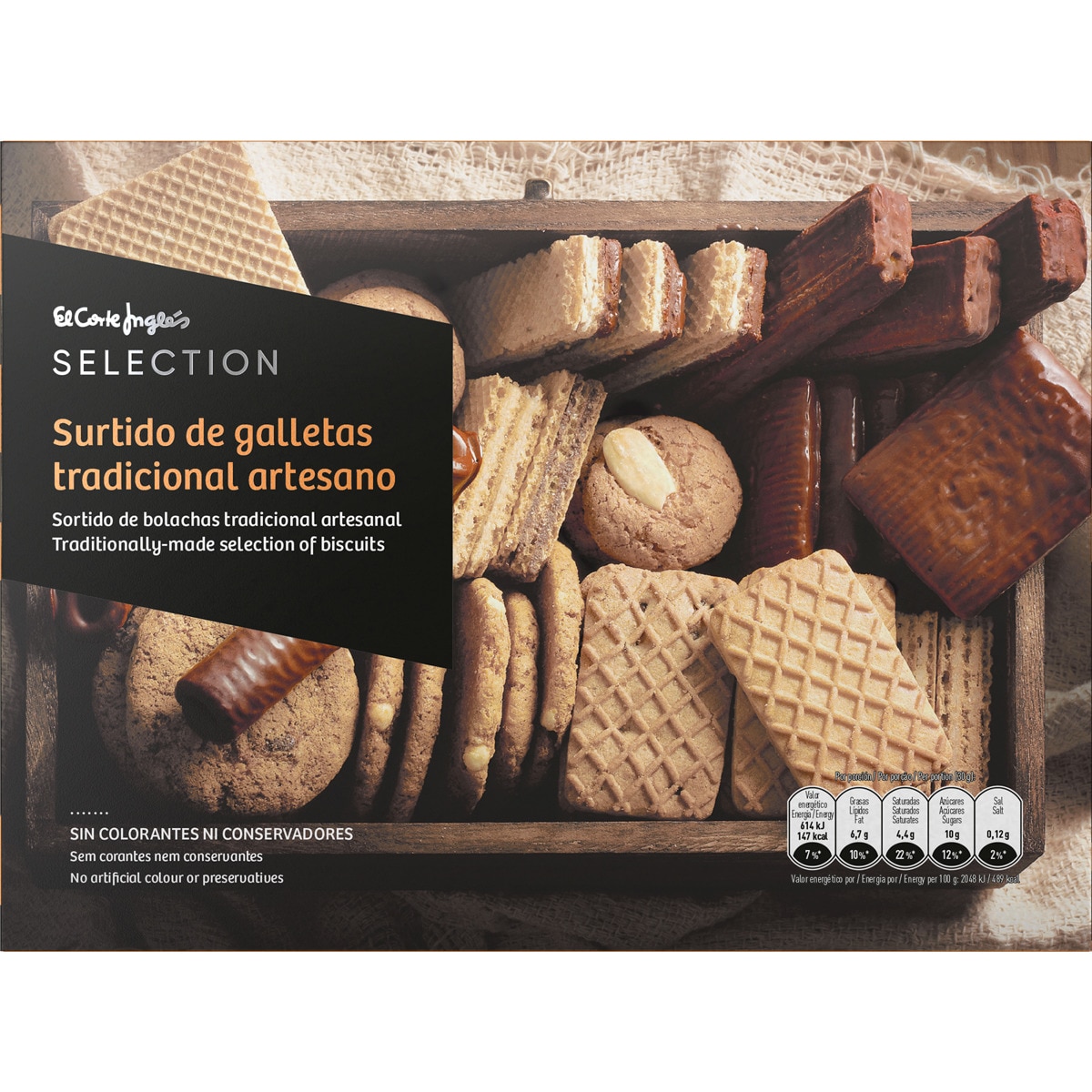 surtido de galletas tradicional artesano estuche 400 g